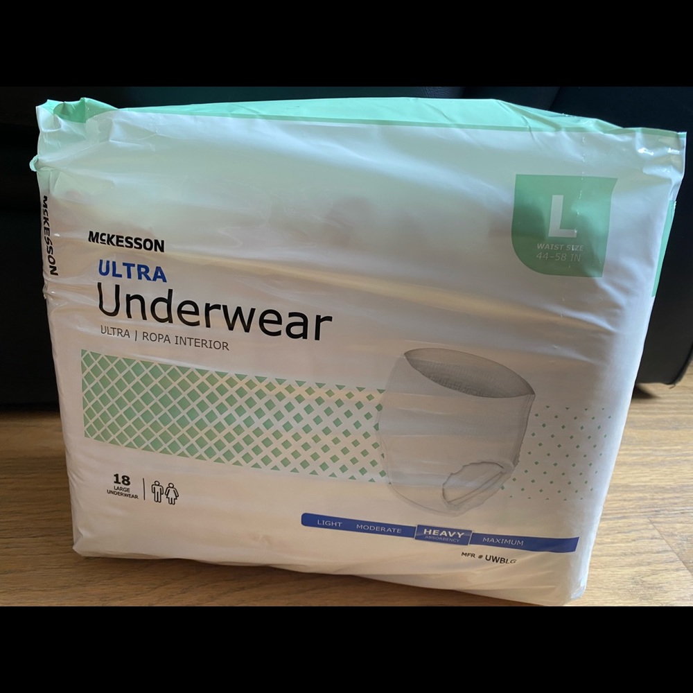 3 packs of McKesson Ultra Underwear